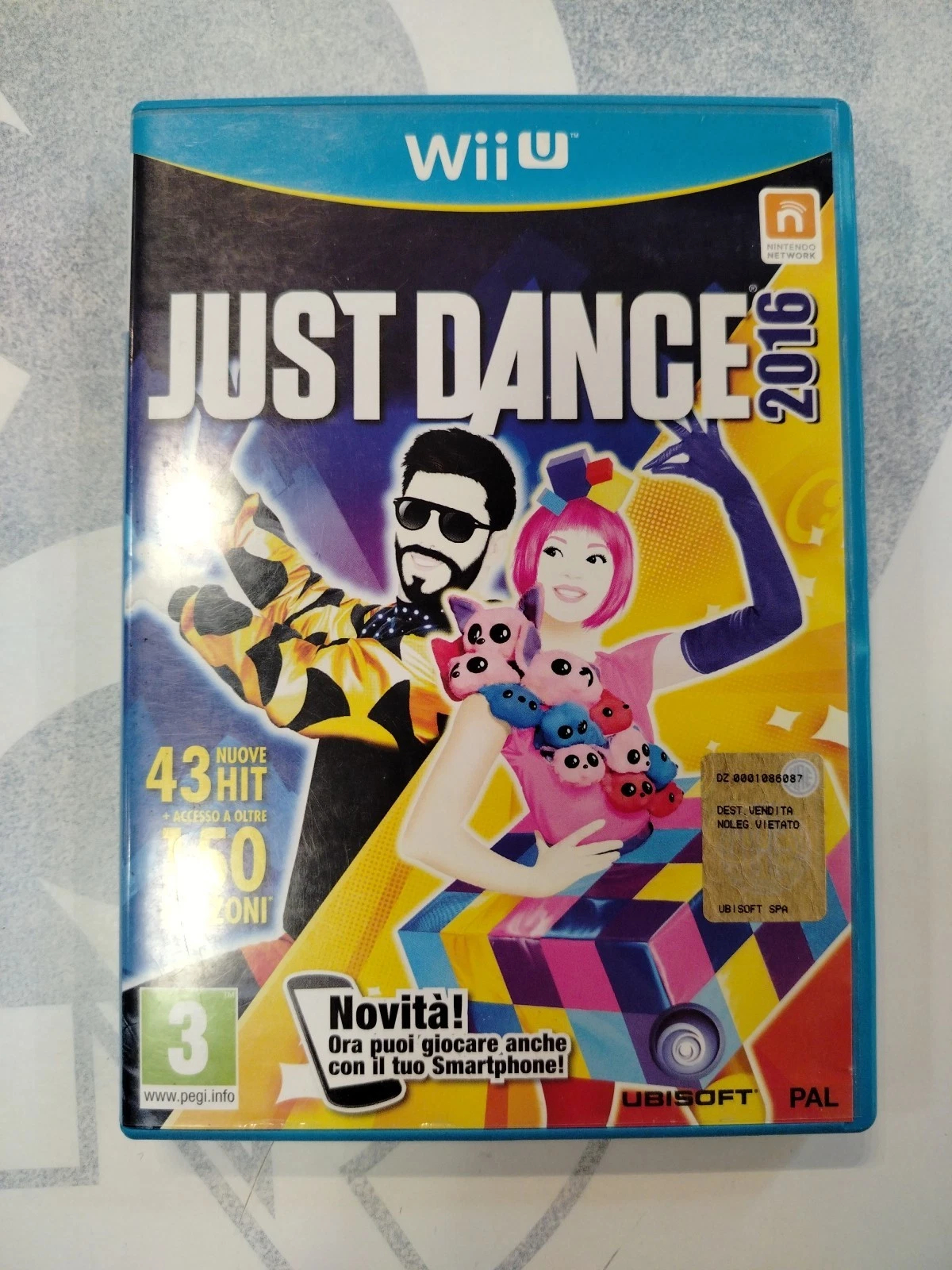 Just Dance 2016 Wii U Nintendo Italiano PAL Triangolo Blu